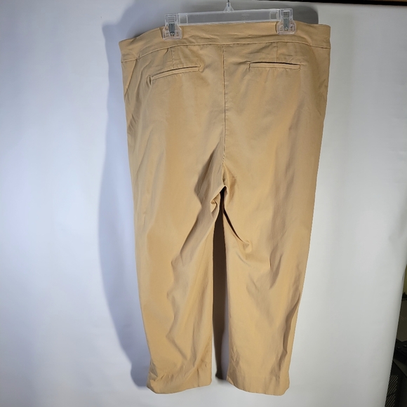 Chicos Bridgitte slim Ankle Pant Khaki Slimming Panel Stretch Fabric Size 20 - Picture 5 of 11